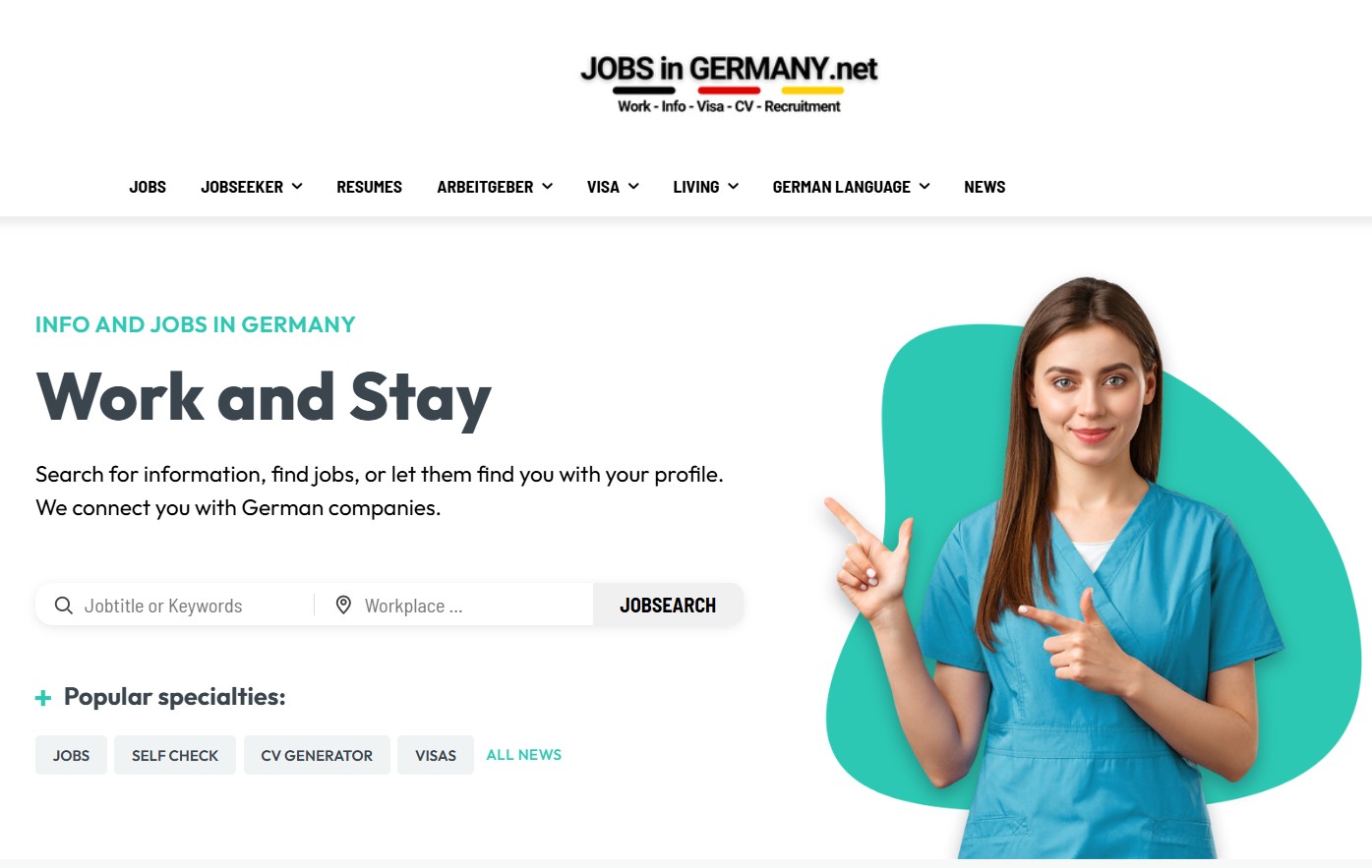 JobsInGermany job platform for international professionals